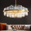 Handmade Round Crystal Chandeliers l Warm LED Lights Perfect For Lounge & Drawing Room